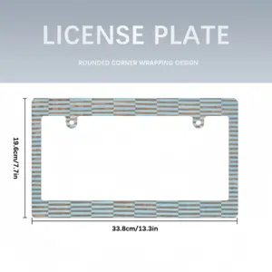 Light Blue Copper Ii Japanese License Plate Frame (Wide)