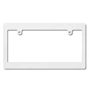 White Japanese License Plate Frame (Wide)