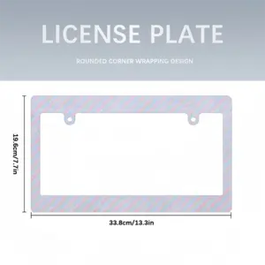 A Rose A Star A Piece Of Sky Japanese License Plate Frame (Wide)