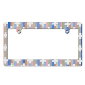 White Crosses Japanese License Plate Frame (Wide)