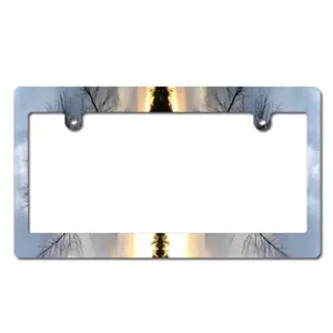 Sun Set Japanese License Plate Frame (Wide)