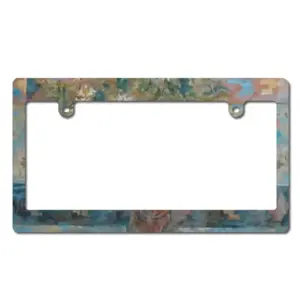 The Carpet And The Flowers Japanese License Plate Frame (Wide)