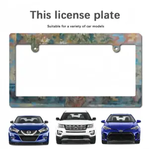 The Carpet And The Flowers Japanese License Plate Frame (Wide)