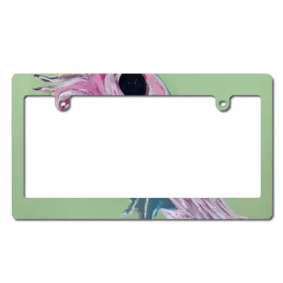 Portrait Of My Dog Bo Japanese License Plate Frame (Wide)