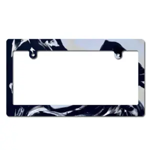 Wildness In Bw Japanese License Plate Frame (Wide)