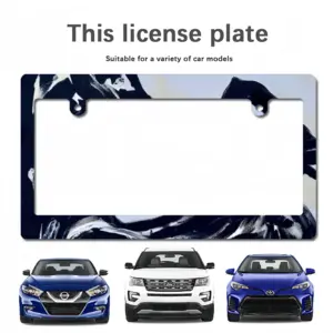 Wildness In Bw Japanese License Plate Frame (Wide)