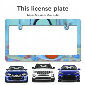 Orange Japanese License Plate Frame (Wide)