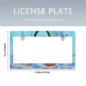 Orange Japanese License Plate Frame (Wide)