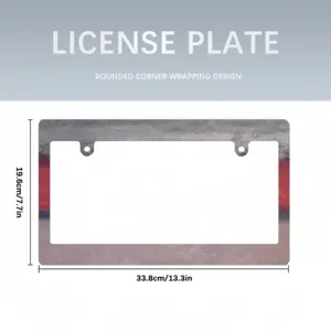 Red Divide Japanese License Plate Frame (Wide)