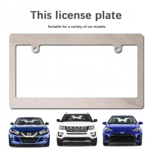 Flow Of Love Japanese License Plate Frame (Wide)