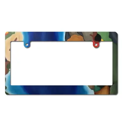 Window View 3 Japanese License Plate Frame (Wide)