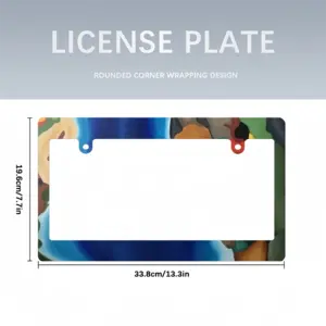 Window View 3 Japanese License Plate Frame (Wide)