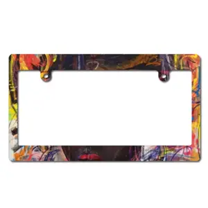 Colorful Dreams Japanese License Plate Frame (Wide)