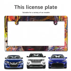 Colorful Dreams Japanese License Plate Frame (Wide)