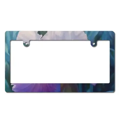 Spring Iris Japanese License Plate Frame (Wide)