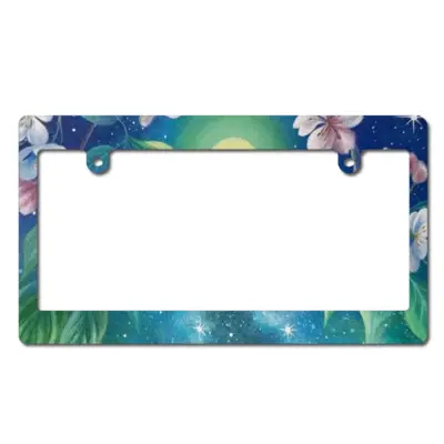 Starry Night Japanese License Plate Frame (Wide)