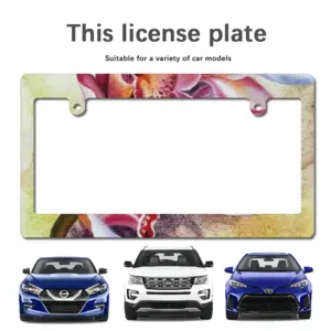 Orchid Japanese License Plate Frame (Wide)