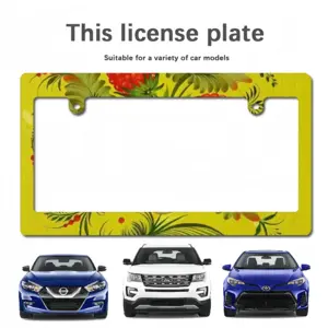 Raspberry Japanese License Plate Frame (Wide)