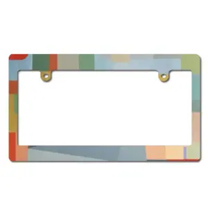 Grey & Green Japanese License Plate Frame (Wide)