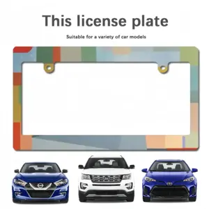 Grey & Green Japanese License Plate Frame (Wide)