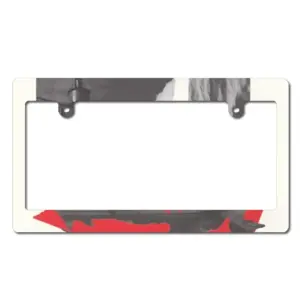 Wwf Tusk Japanese License Plate Frame (Wide)