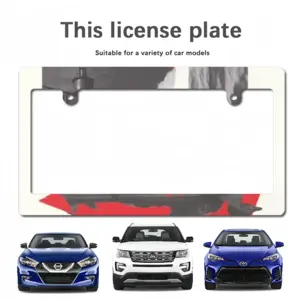 Wwf Tusk Japanese License Plate Frame (Wide)