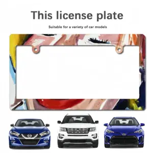 Ginger Woman Smiling Japanese License Plate Frame (Wide)