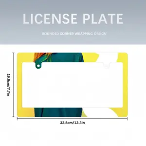 Blonde Japanese License Plate Frame (Wide)