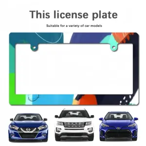 Rhythmic Dance Very Purple Japanese License Plate Frame (Wide)