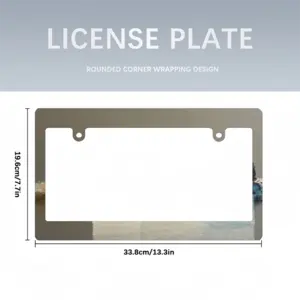 Boats On The Pond Japanese License Plate Frame (Wide)