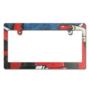 War Japanese License Plate Frame (Wide)