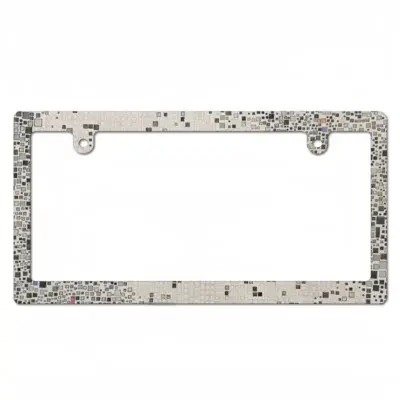 Micro-Grid Japanese License Plate Frame (Narrow)