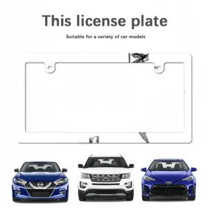 Angst Fear Japanese License Plate Frame (Narrow)