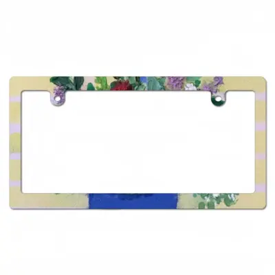 Blue Vase Japanese License Plate Frame (Narrow)