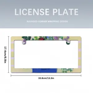 Blue Vase Japanese License Plate Frame (Narrow)