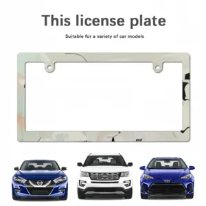 Black Canal Japanese License Plate Frame (Narrow)