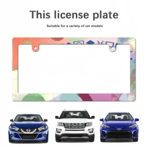 Swimming Girl Japanese License Plate Frame (Narrow)