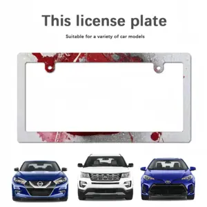 Basic Red Japanese License Plate Frame (Narrow)