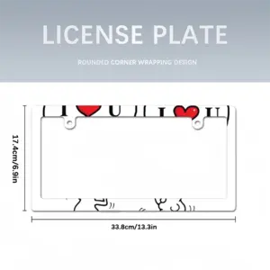 Love Call Japanese License Plate Frame (Narrow)