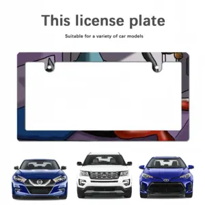 Hot Chocolate Holly Japanese License Plate Frame (Narrow)