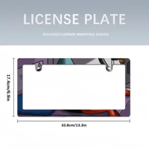 Hot Chocolate Holly Japanese License Plate Frame (Narrow)