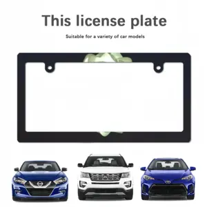 Light In Dark Japanese License Plate Frame (Narrow)