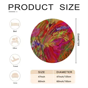 Tropical Series C Flannel Blanket (Round)