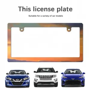 Yellow Sea Japanese License Plate Frame (Narrow)