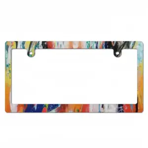 Summer Rain Japanese License Plate Frame (Narrow)