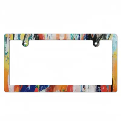 Summer Rain Japanese License Plate Frame (Narrow)