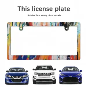 Summer Rain Japanese License Plate Frame (Narrow)