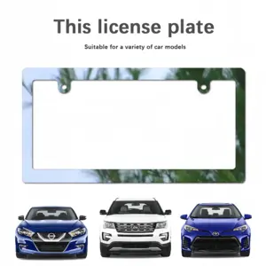 Blue Jay In Flight Japanese License Plate Frame (Narrow)