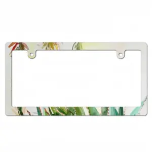 Aloe Japanese License Plate Frame (Narrow)