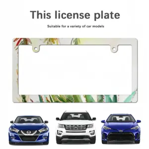 Aloe Japanese License Plate Frame (Narrow)